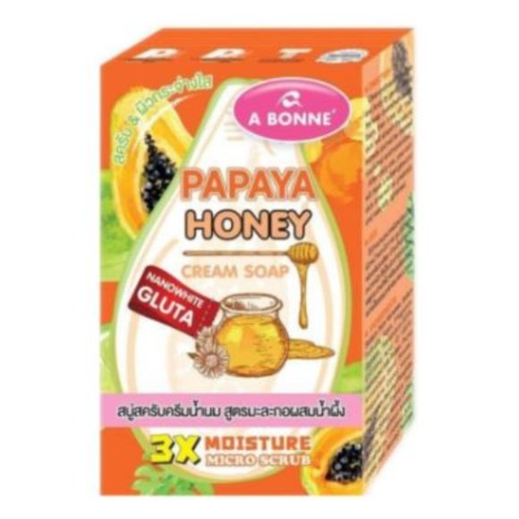 A BONNE' Papaya Honey Cream Soap - Picture 1 of 2